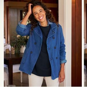 Frank & Eileen Belfast Jacket Performance Denim Blue Size XXS